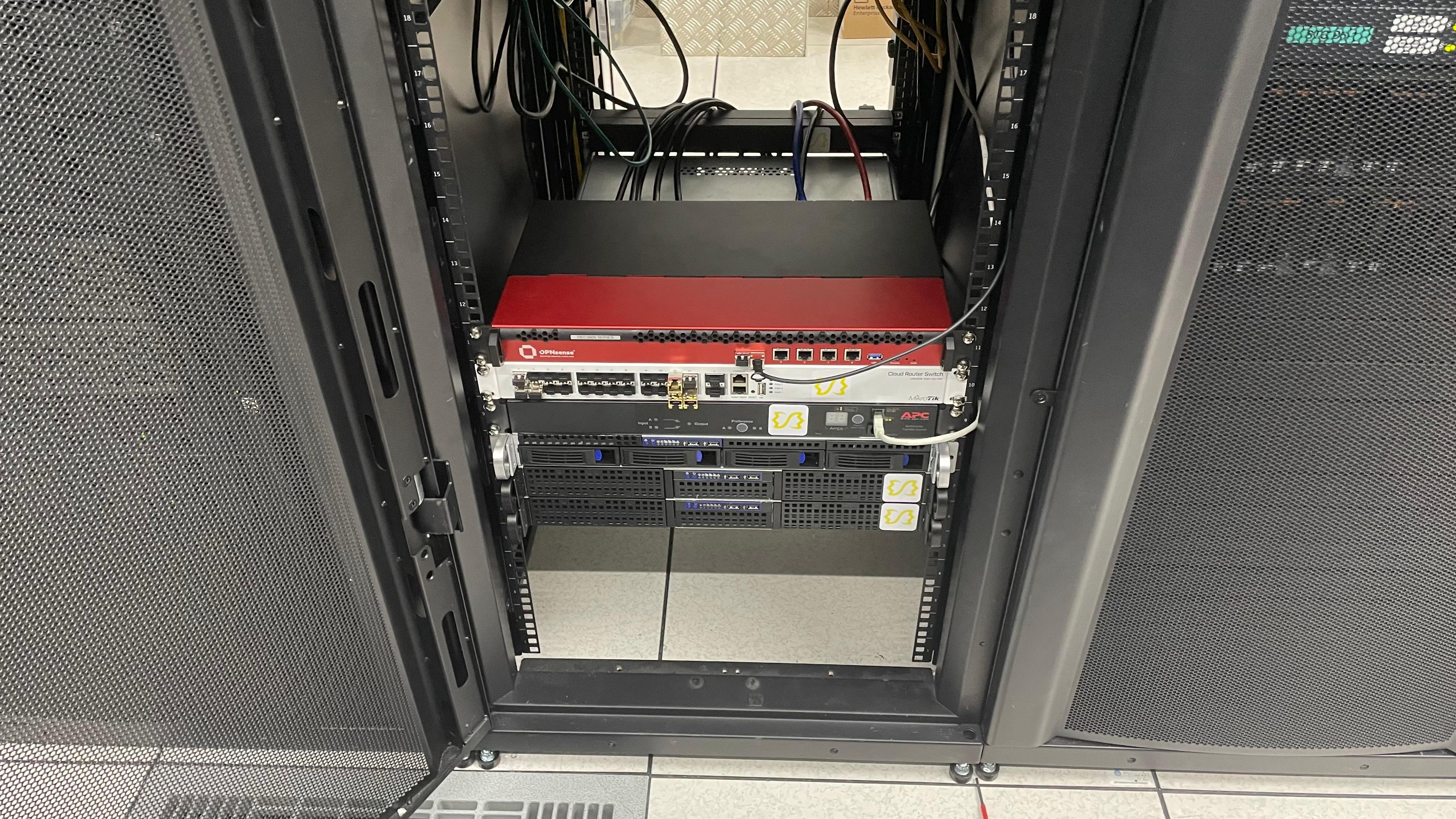 Vue du datacenter Pastanetwork